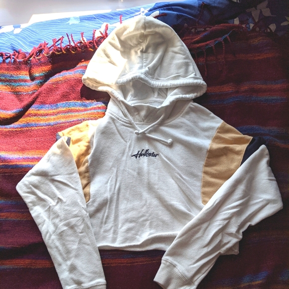 Hollister Stylish Cropped Hoodie - Picture 2 of 4